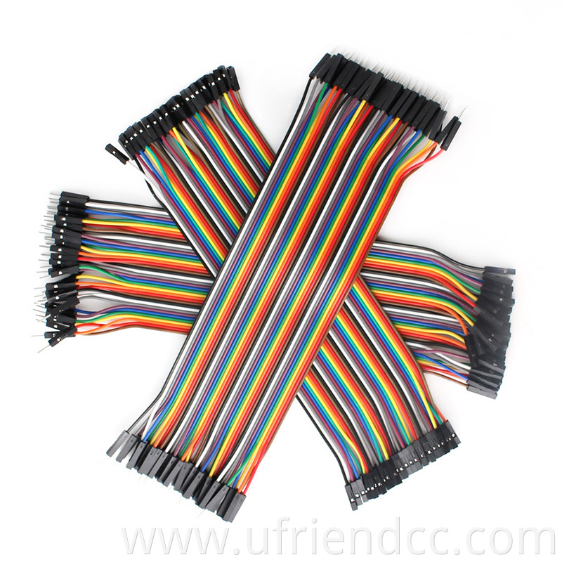 Custom 40PIN Female to Female Male Dupont Line Breadboard GPIO Cables Jumper Wire cable